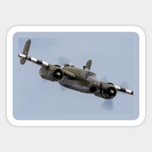 B-25 Mitchell Diving In Sticker